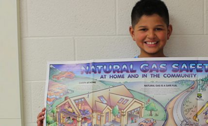 Boy identifies natural gas leak at local church after learning energy safety.